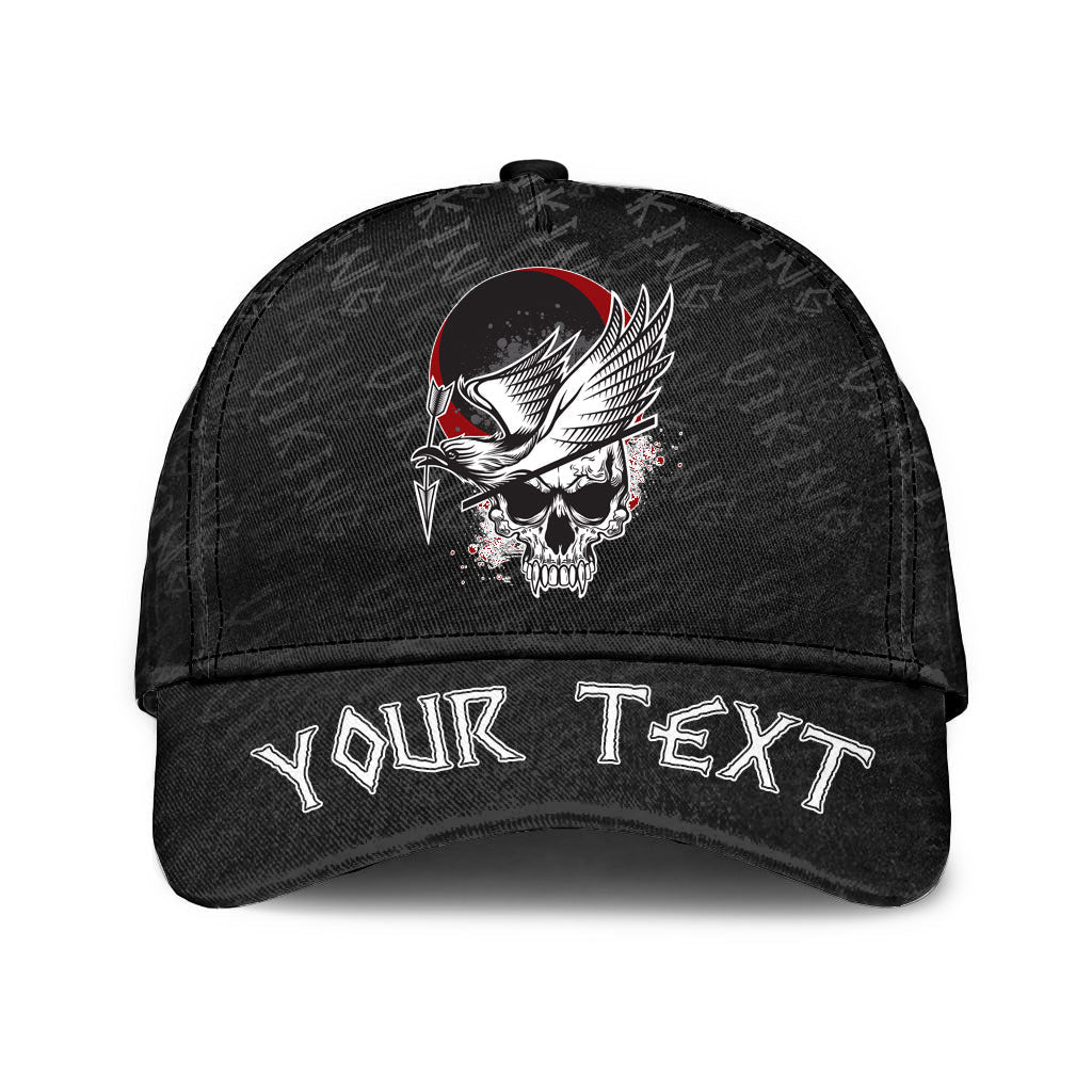viking-classic-cap-custom-dead-skull-with-crow-classic-cap