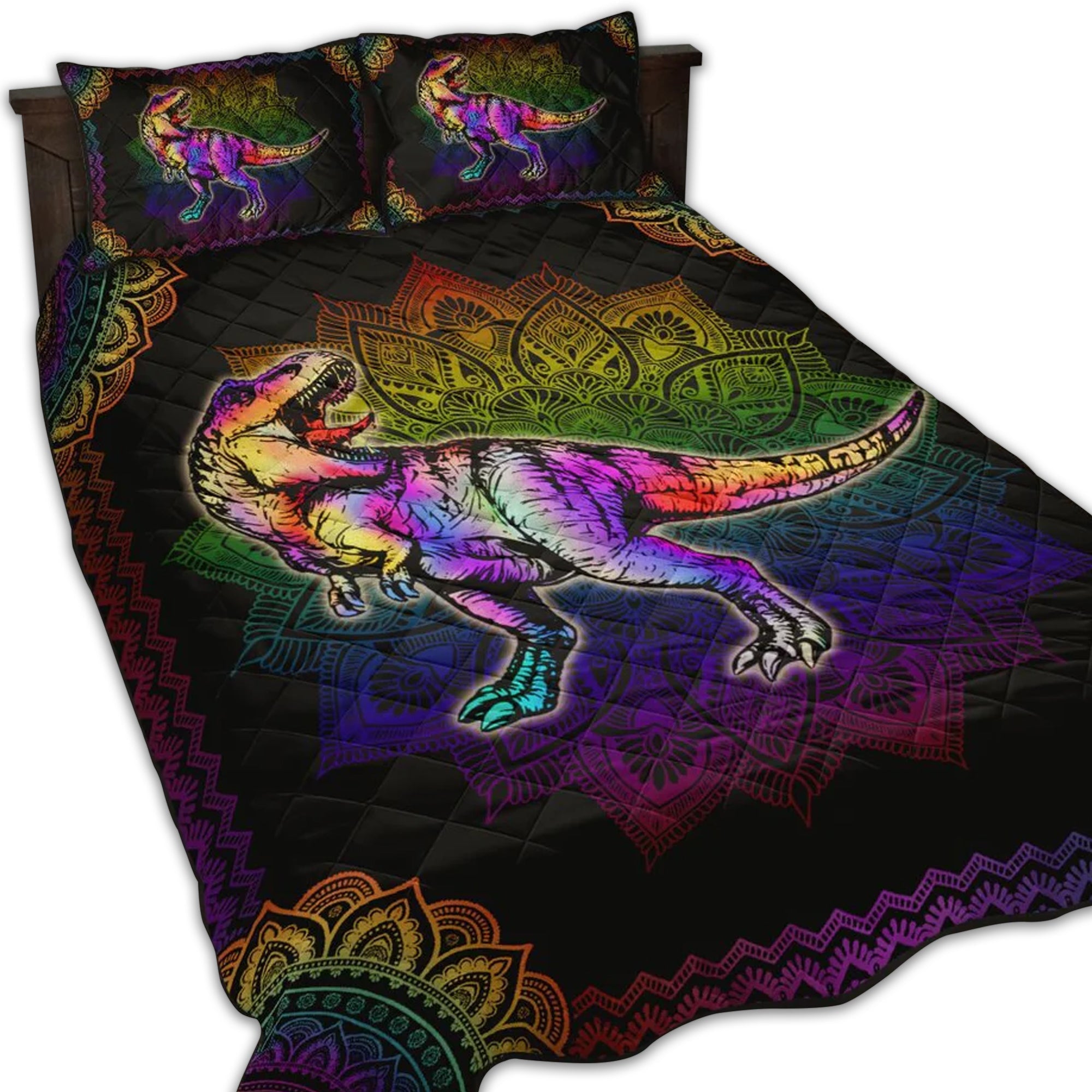 dinosaur-mandala-fullcolor-style-quilt-bed-set