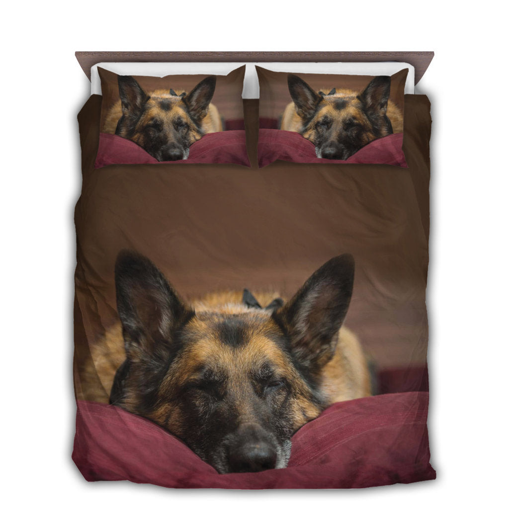 German Shepherd Dog Goodnight Sleeping Bedding Set - Wonder Print Shop