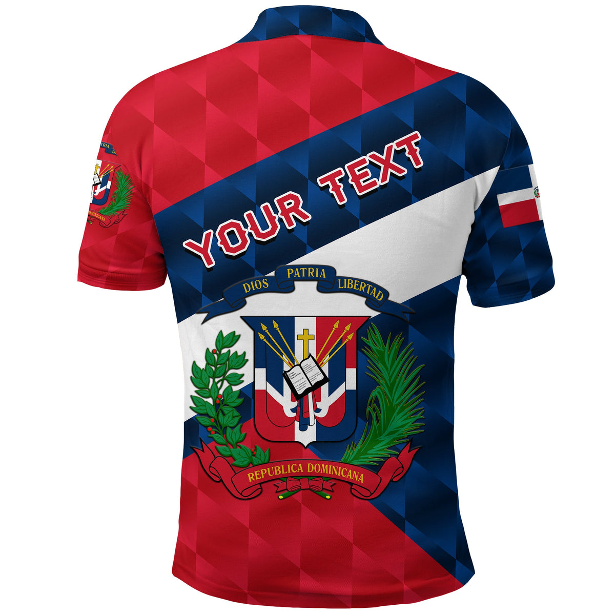 Custom Dominican Republic Polo Shirt Sporty Style LT8 - Wonder Print Shop