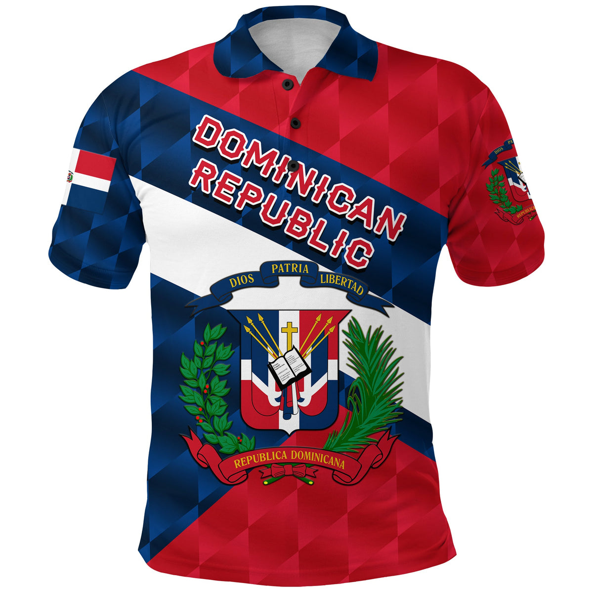 Dominican Republic Polo Shirt Sporty Style LT8 - Wonder Print Shop