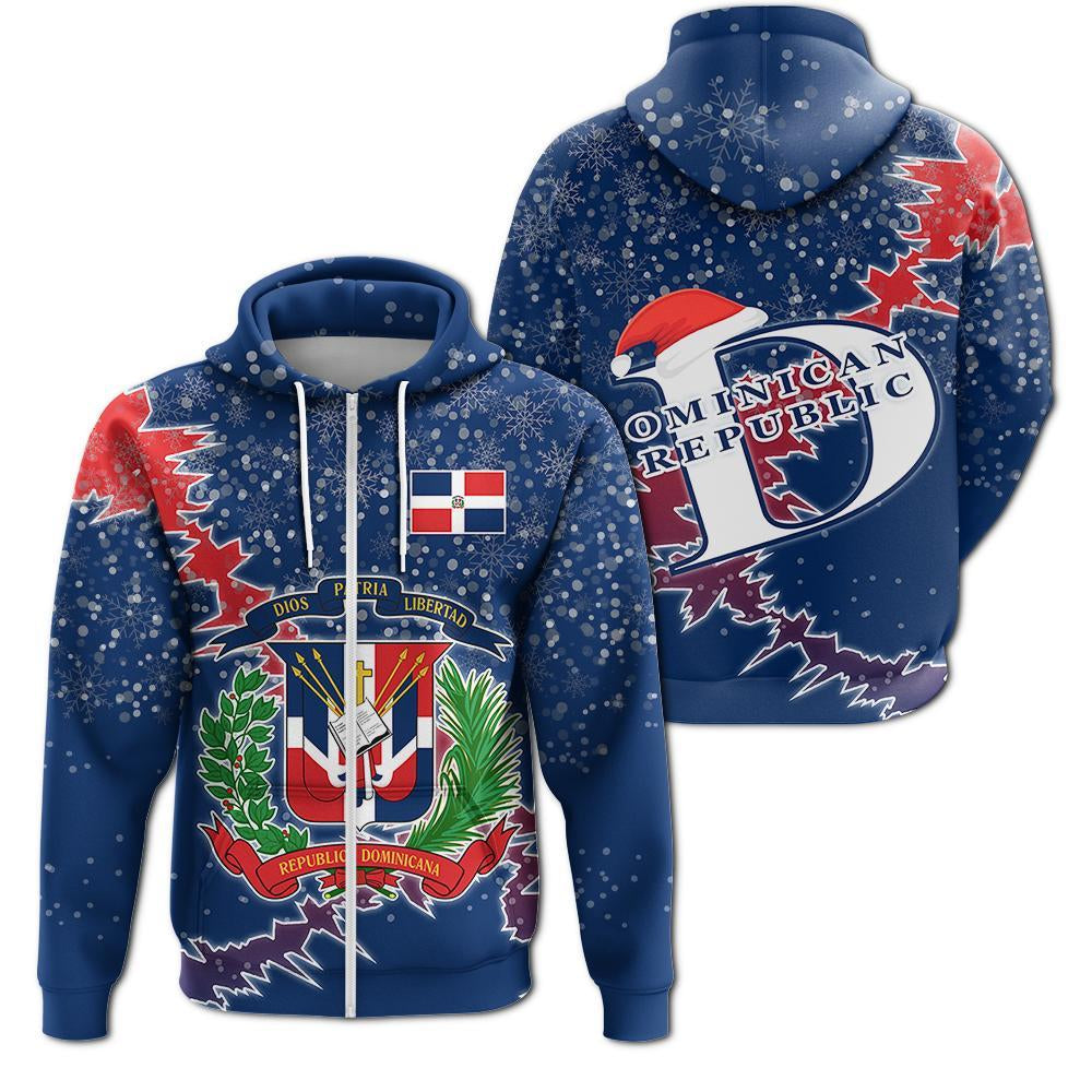 dominican-republic-christmas-coat-of-arms-zip-up-hoodie-x-style