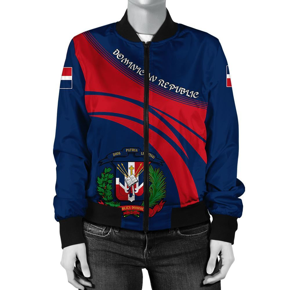 dominican-republic-coat-of-arms-women-bomber-jacket-sticket