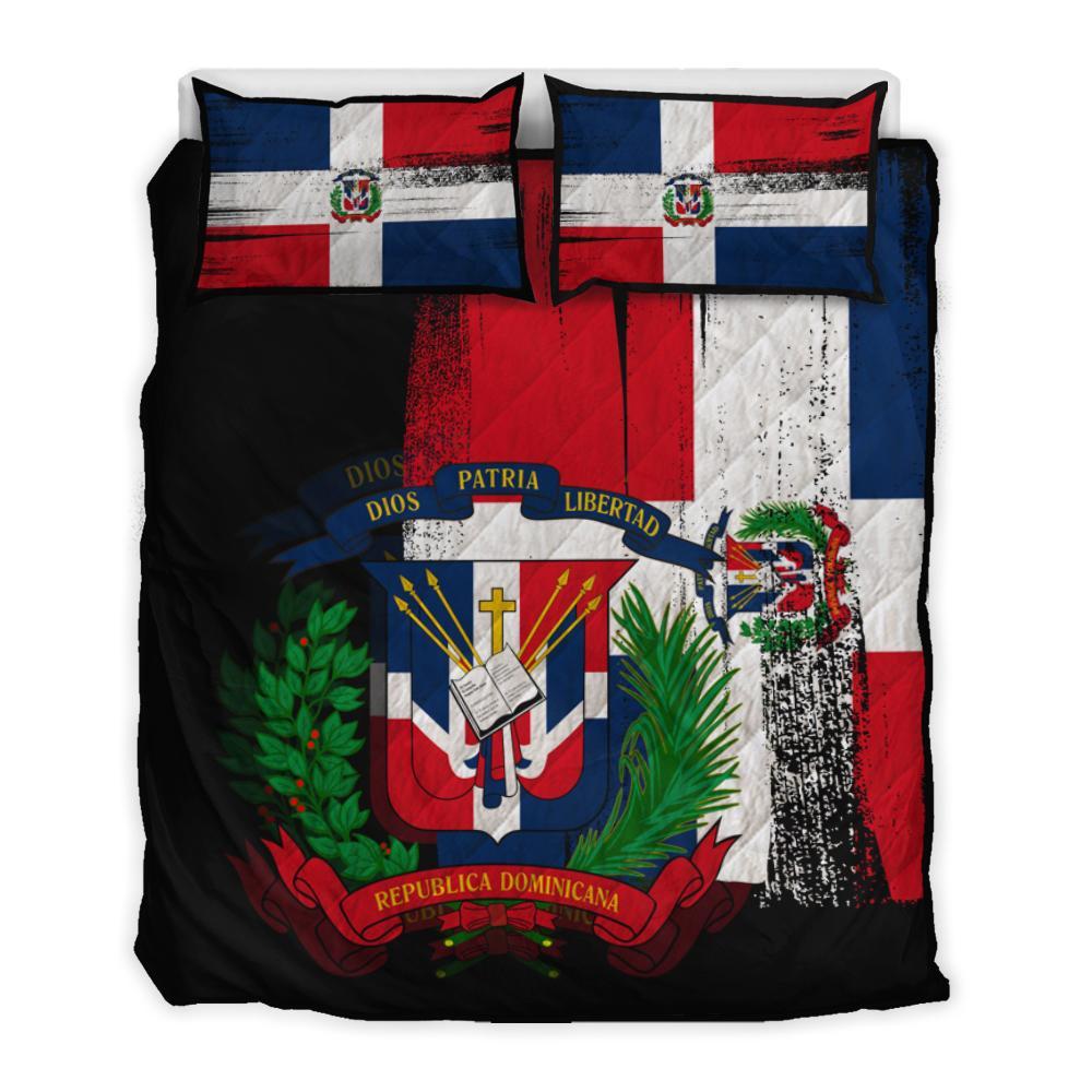 dominican-republic-flag-quilt-bed-set-flag-style