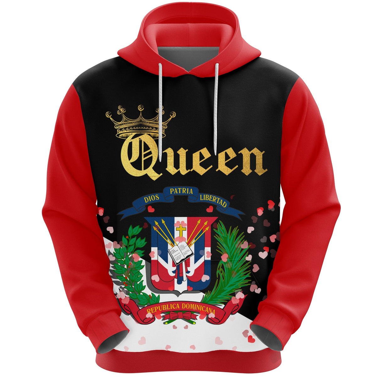 Dominican Republic Queen (Valentine Hoodie) - Wonder Print Shop