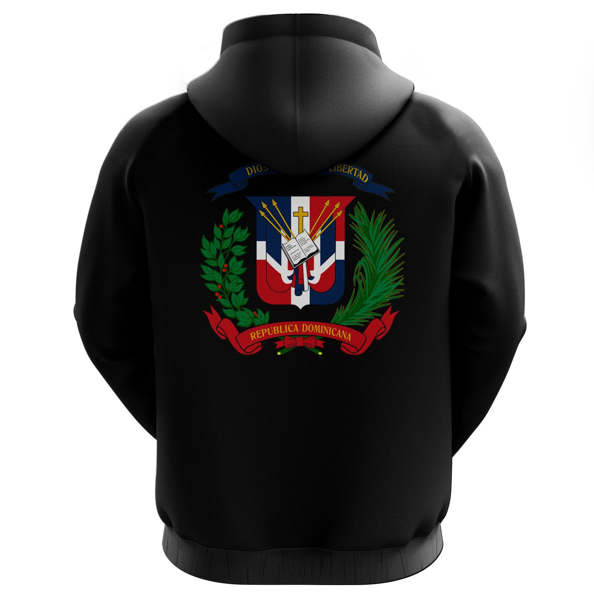 Dominican Republic Hoodie Heartbeat - Wonder Print Shop