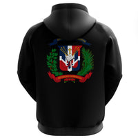 Dominican Republic Hoodie Heartbeat - Wonder Print Shop