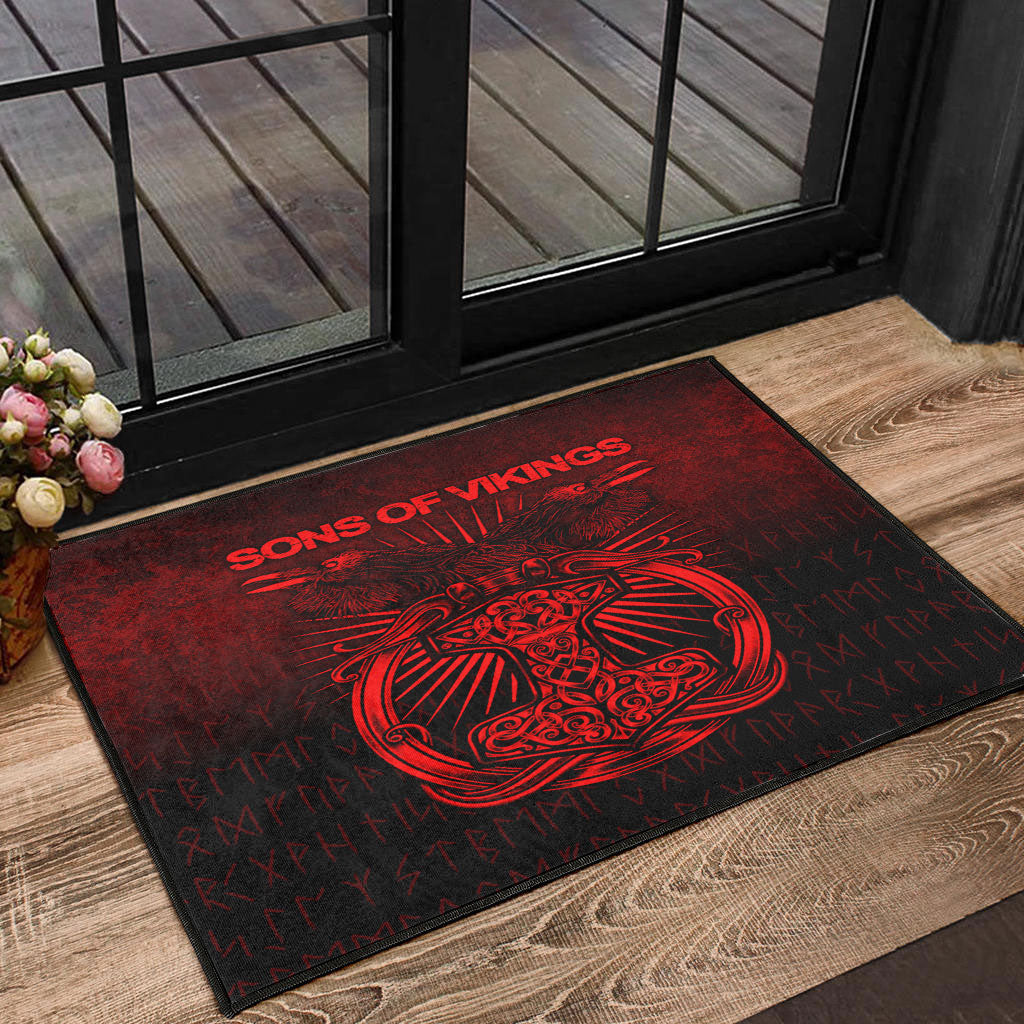 viking-door-mat-vikings-ravens-mjolnir-red-version-door-mat