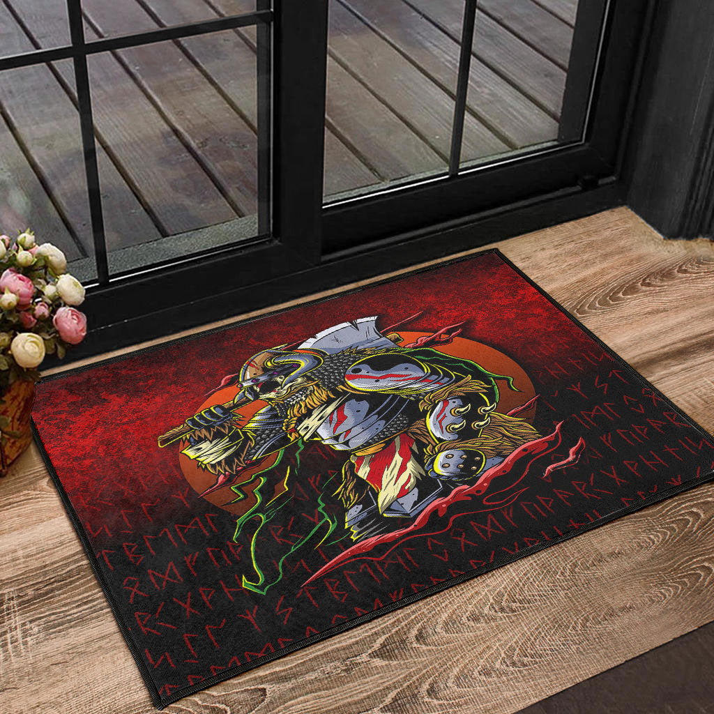 viking-door-mat-samurai-viking-warrior-ronin-berserk-armor-axe-door-mat