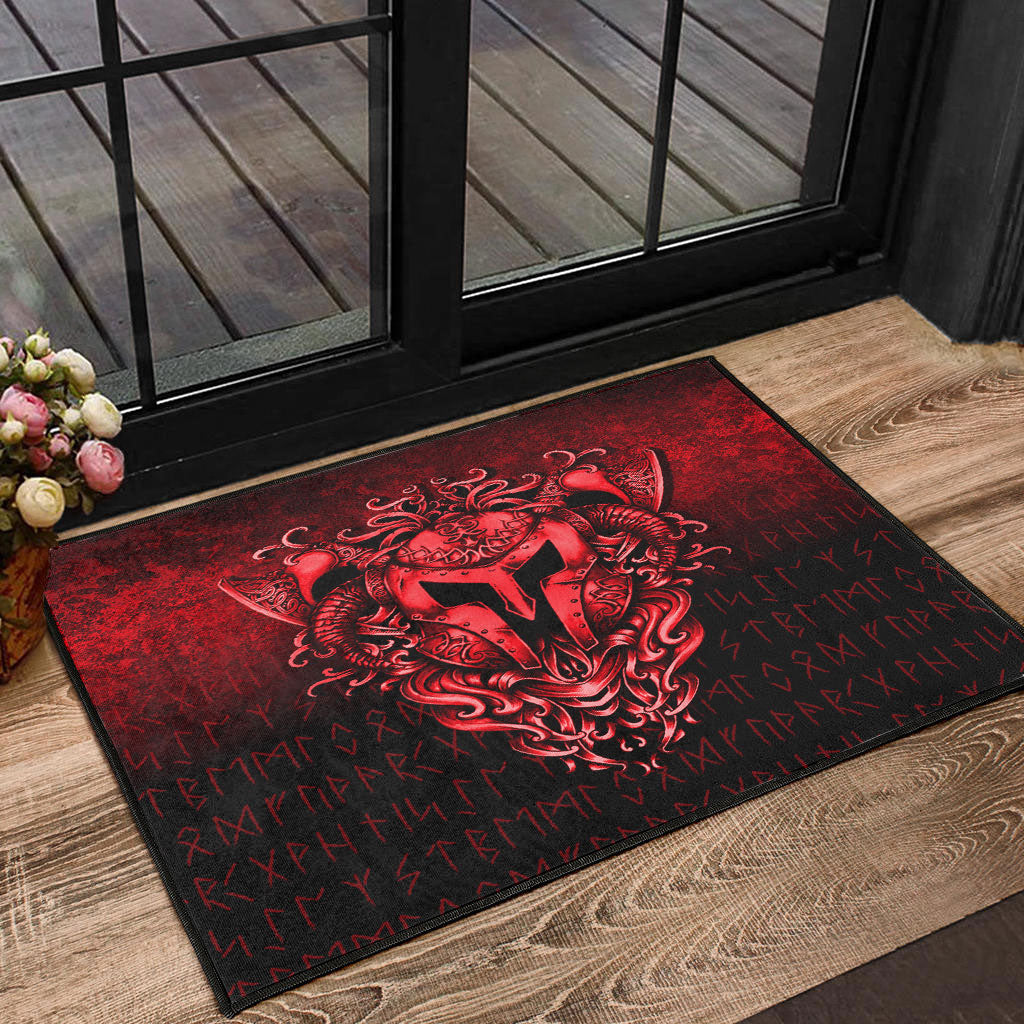 viking-door-mat-the-armor-of-viking-red-version-door-mat