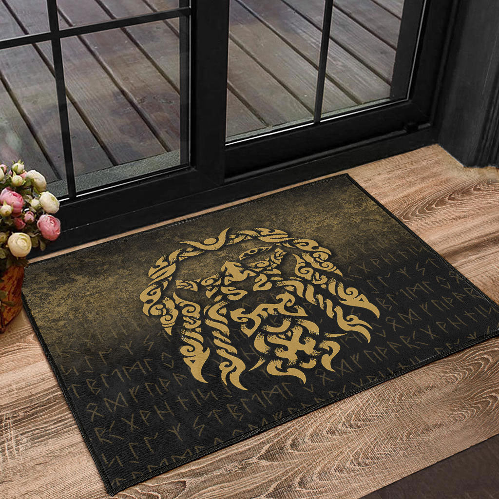 viking-door-mat-viking-god-odin-allfather-in-asgard-raven-god-gold-version-door-mat