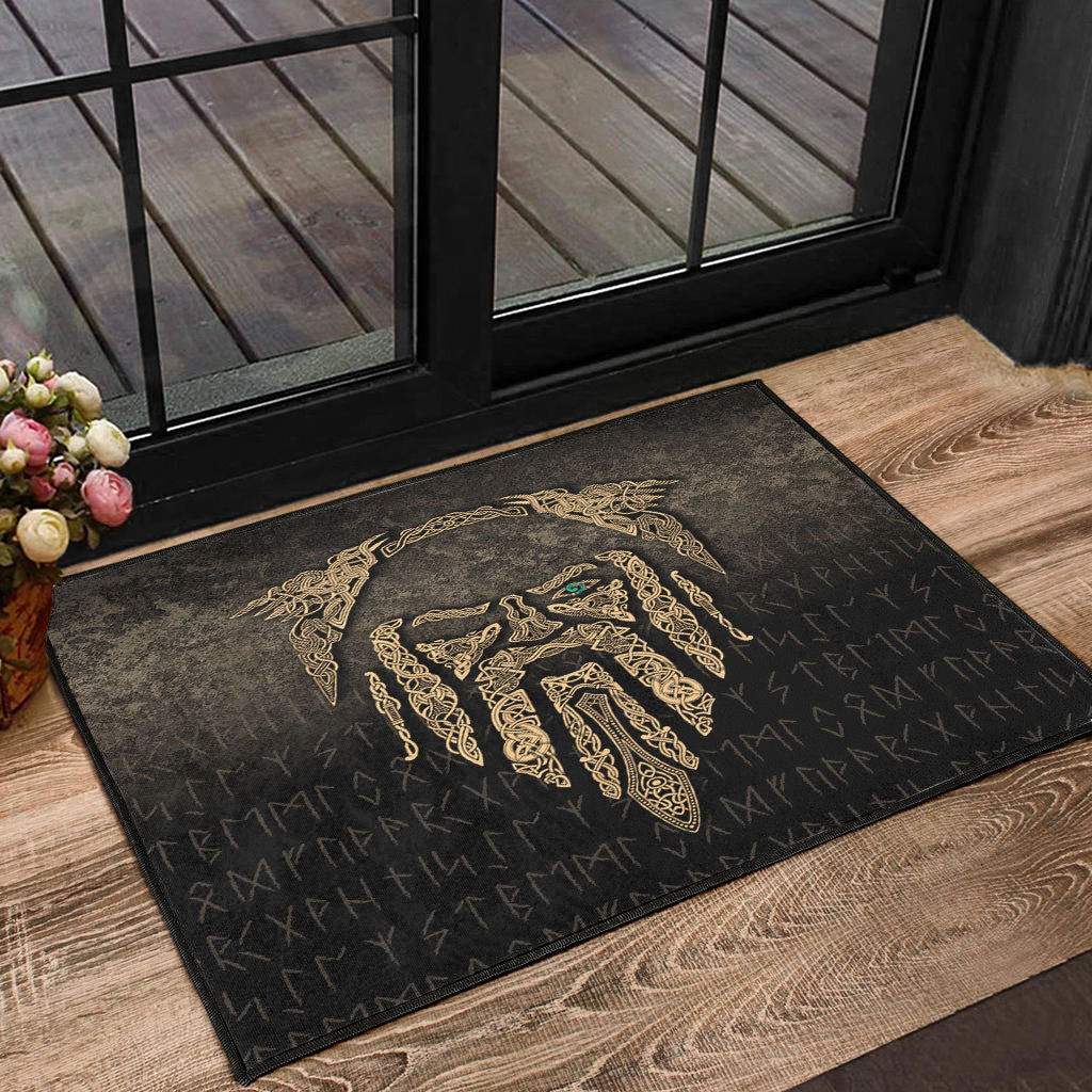 viking-door-mat-eye-of-odin-gold-version-door-mat