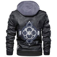 Viking Dragons and Celtic Tree Of Life Leather Jacket RLT12 - Wonder Print Shop