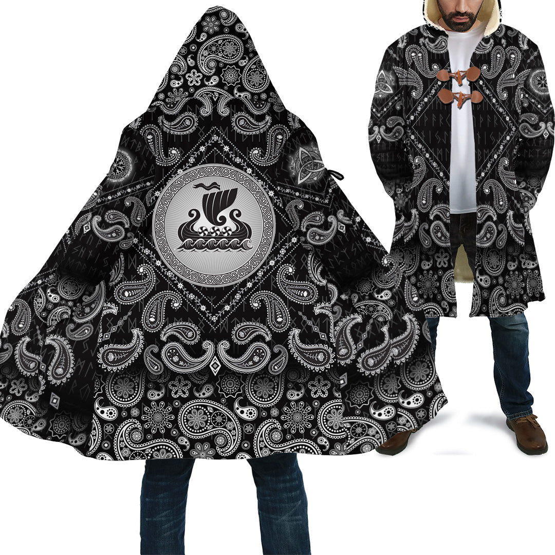 viking-cloak-drakkar-black-with-bandana-paisley-style