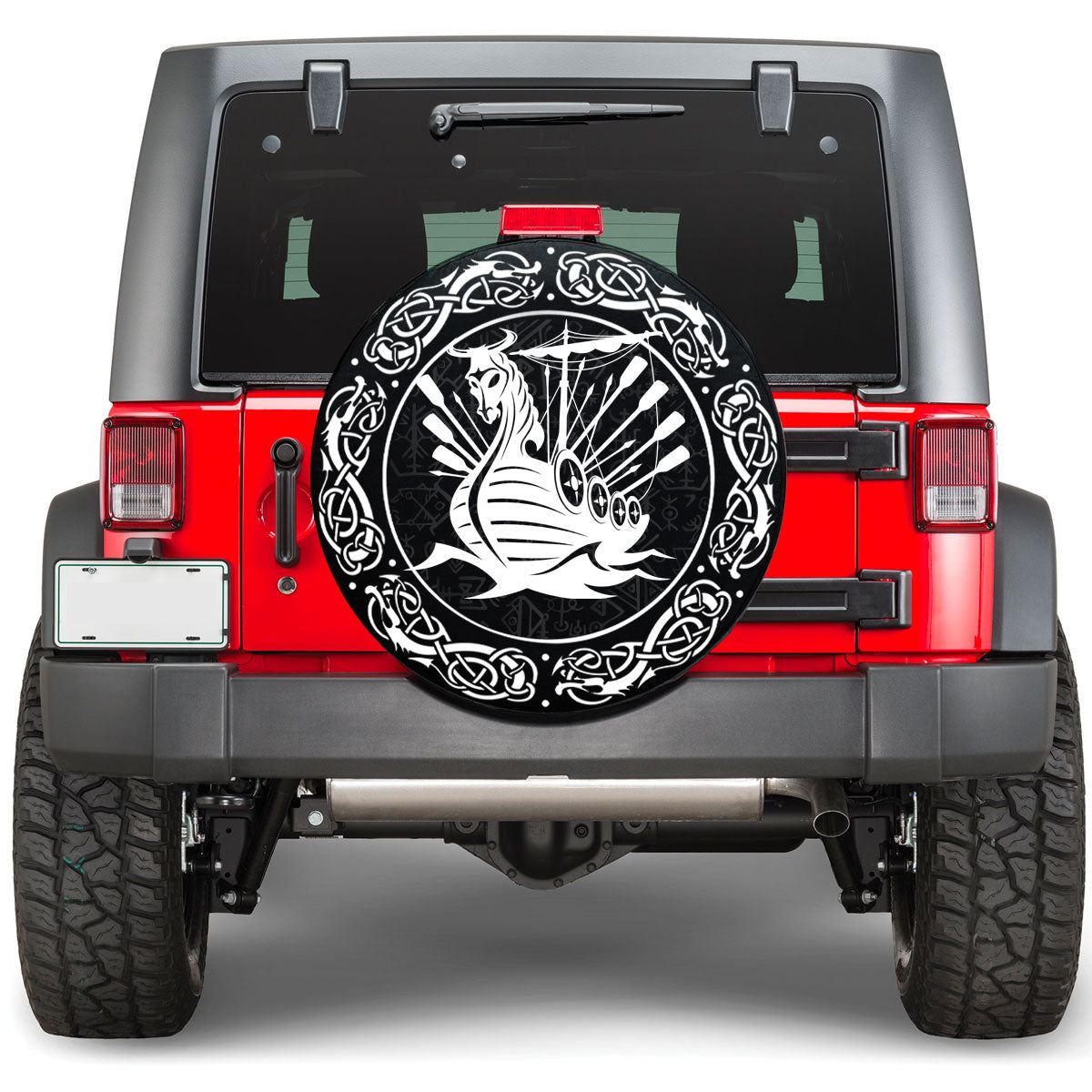 Viking Drakkar Ship 2 Viking Spare Tire Cover RLT12 - Wonder Print Shop