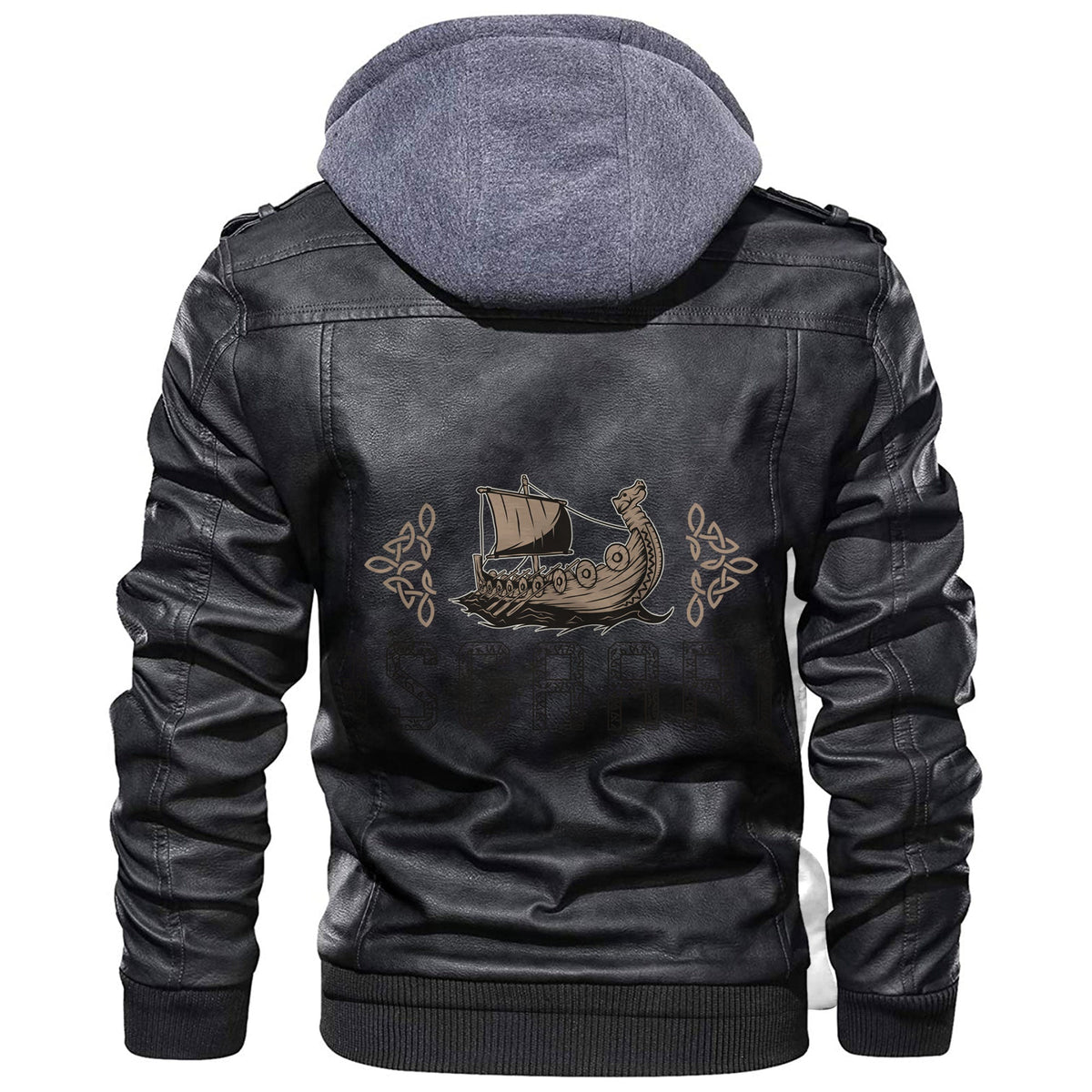 Viking Drakkar Asgard Leather Jacket RLT12 - Wonder Print Shop