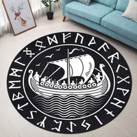 viking-carpet-drakkar-in-a-circle-of-ancient-round-carpet