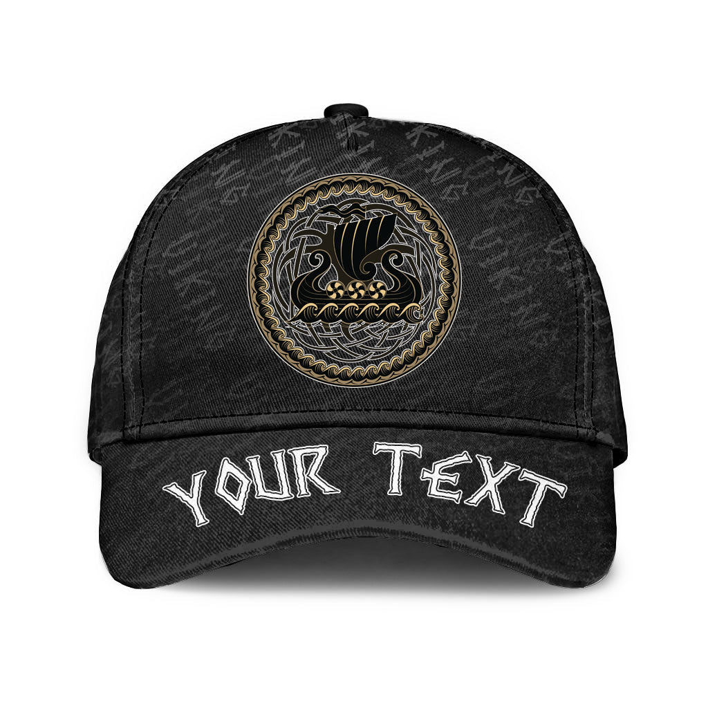 viking-classic-cap-custom-drakkar-ship-sailing-on-the-stormy-sea-classic-cap