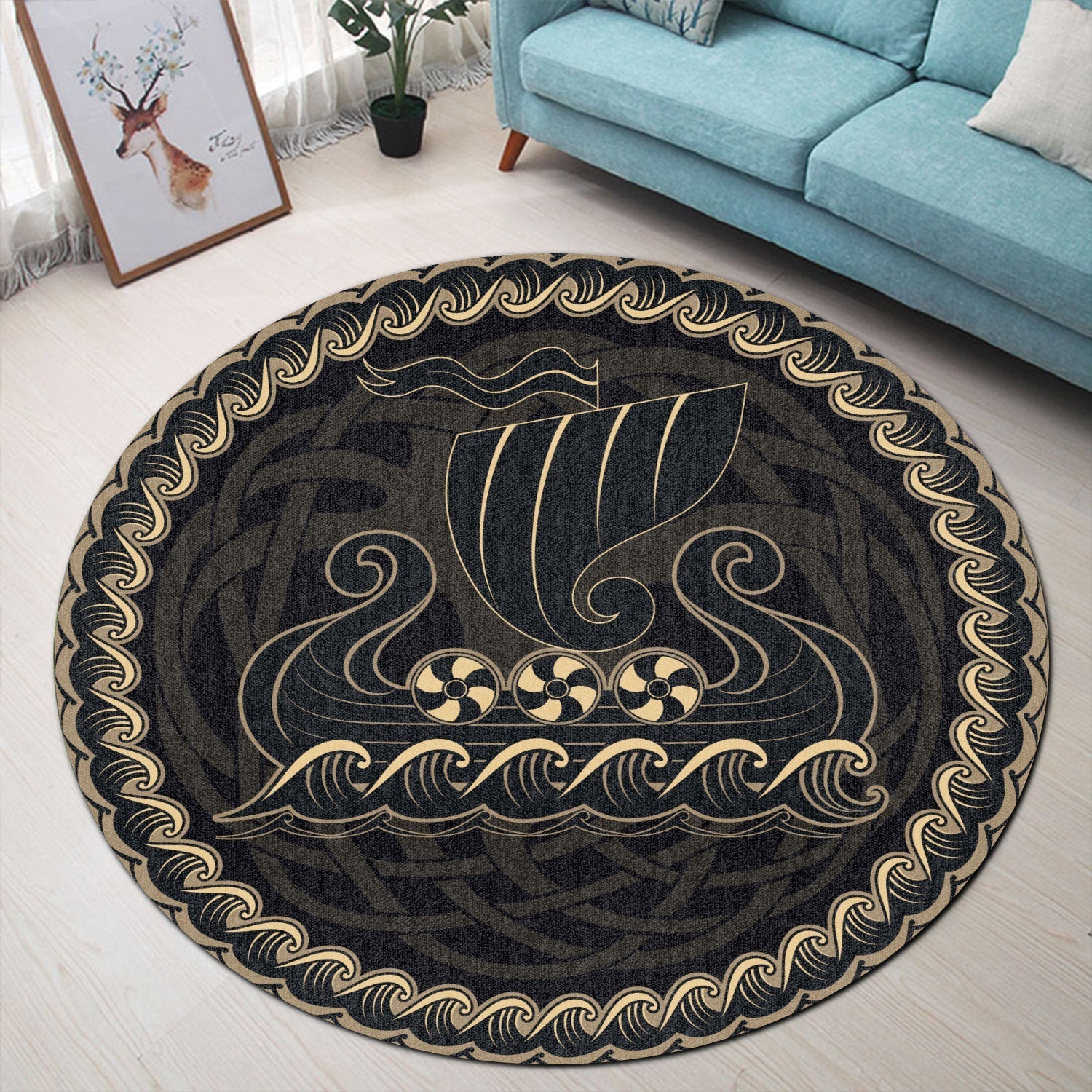 viking-carpet-drakkar-ship-sailing-on-the-stormy-sea-round-carpet