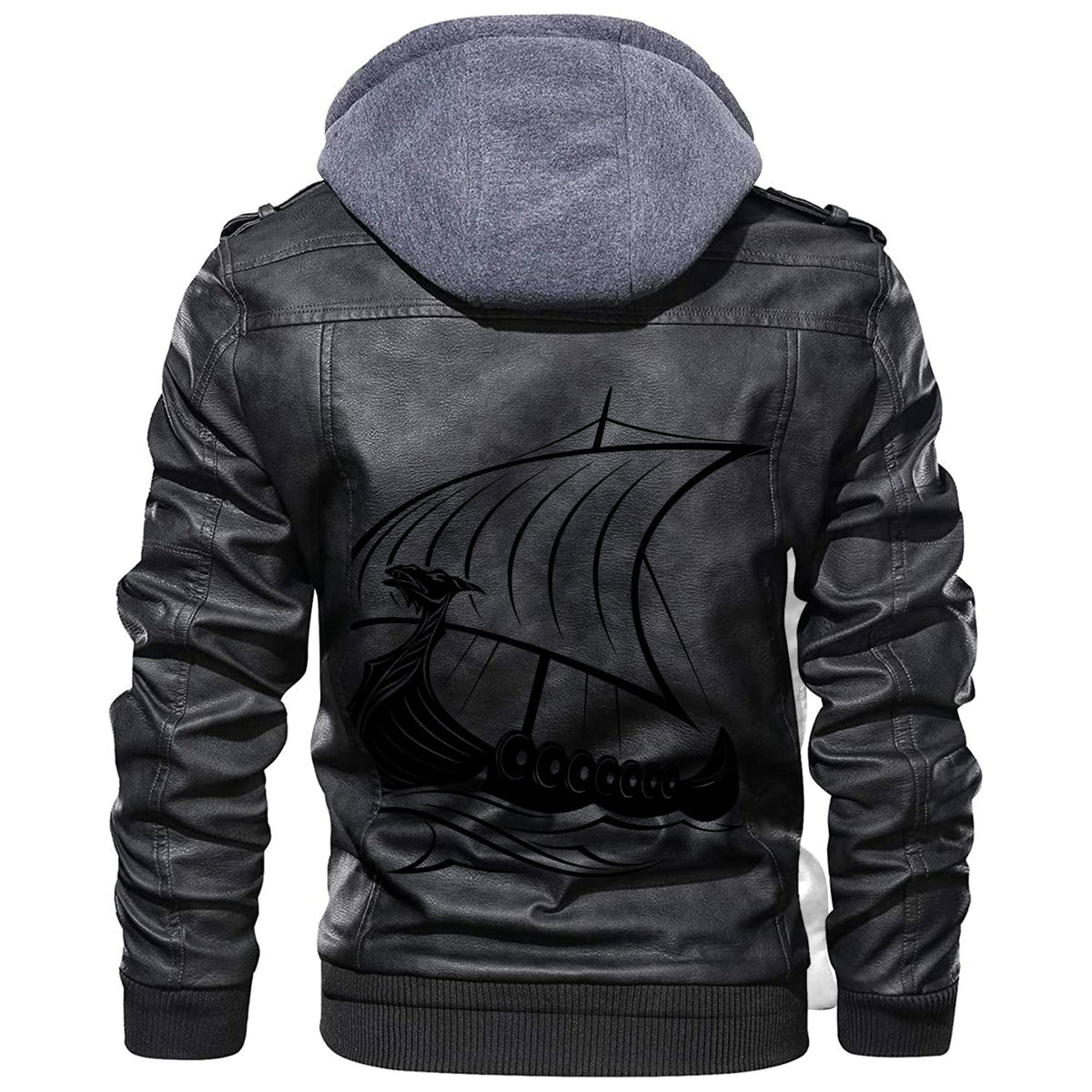 Viking Drakkar Symbol New Leather Jacket RLT12 - Wonder Print Shop