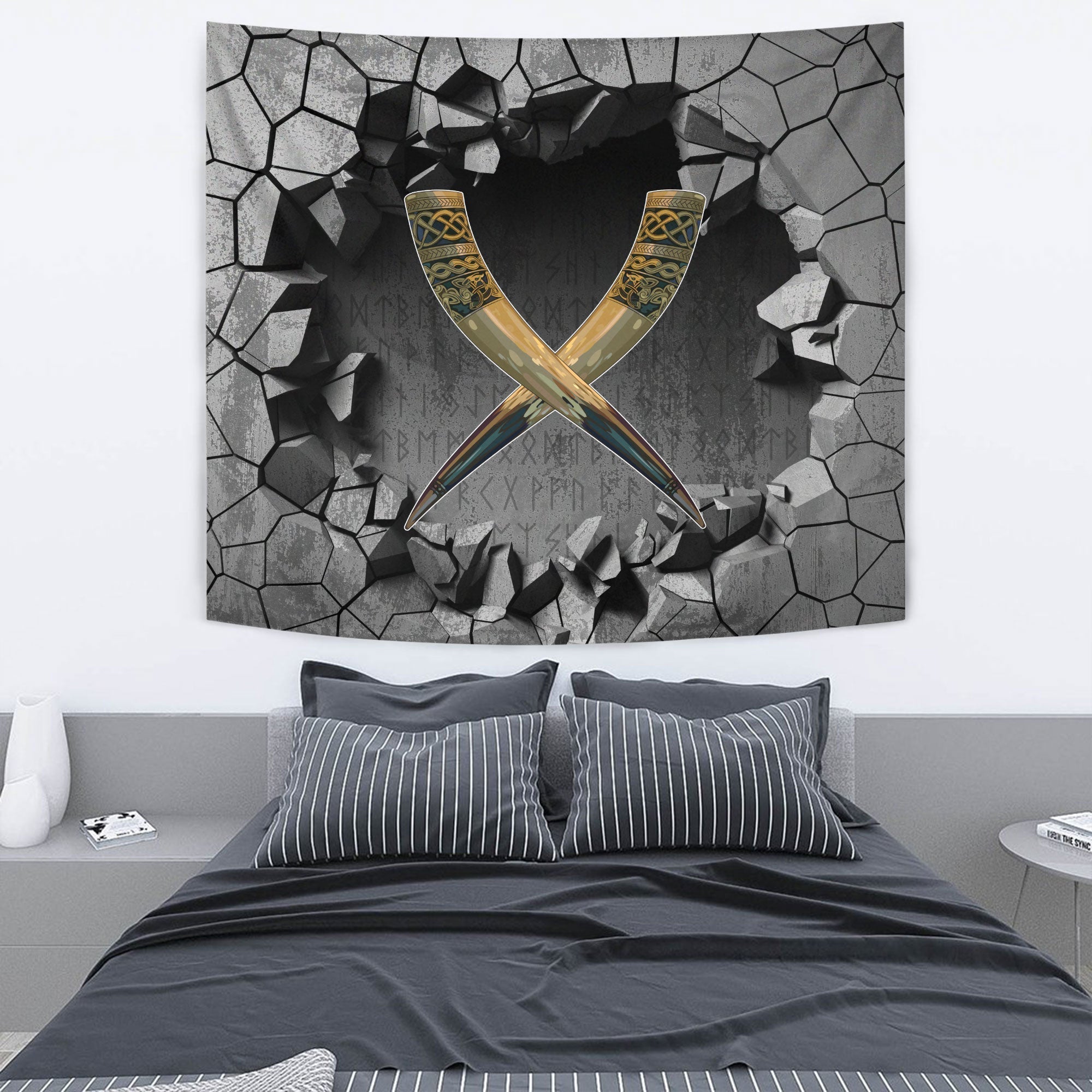 Viking Tapestry - Drakkar Ship 2 Tapestry RLT12 - Wonder Print Shop