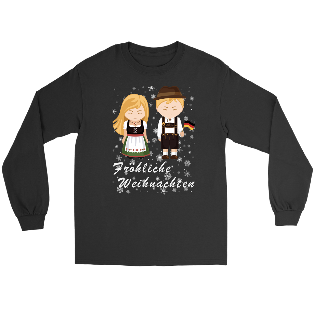 Germany Chirstmas T Shirt MenS And Ladies Frohliche Weihnachten - Wonder Print Shop
