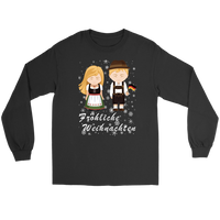 Germany Chirstmas T Shirt MenS And Ladies Frohliche Weihnachten - Wonder Print Shop