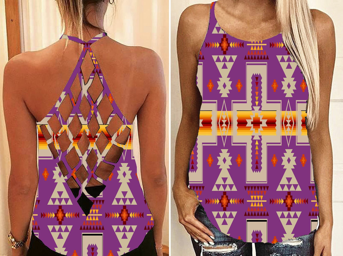 native-american-light-purple-tribe-design-criss-cross