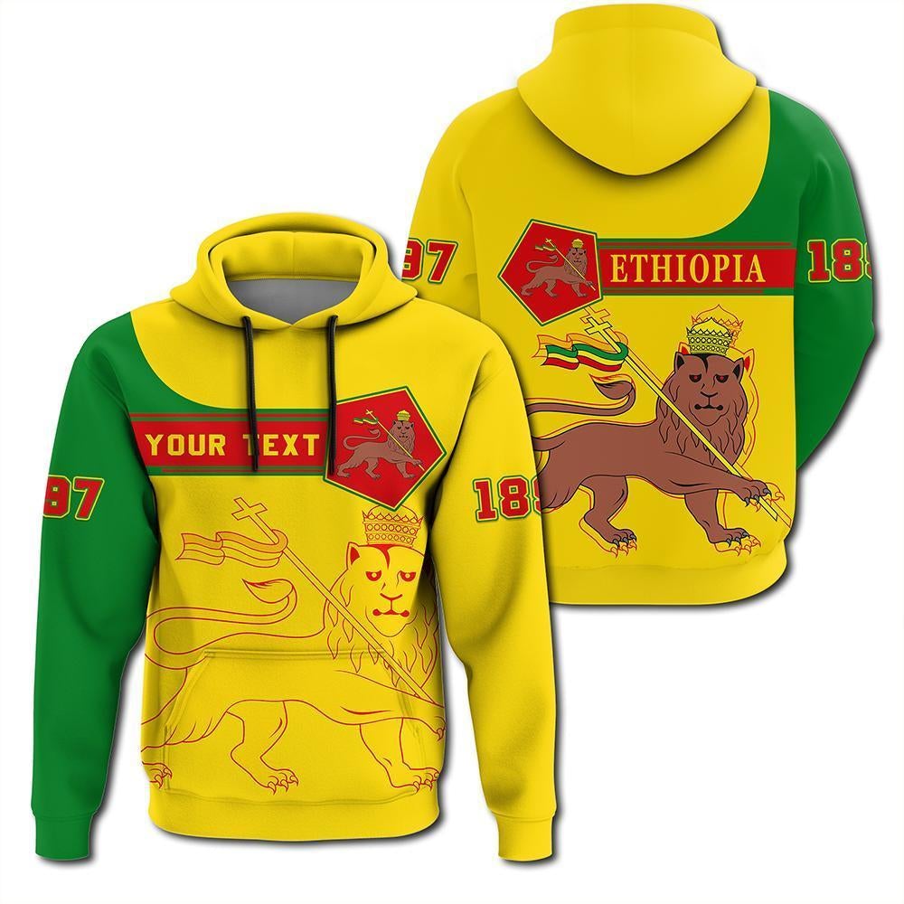 Custom Viking Hoodie - Ethiopia Pullover Pentagon Style - Wonder Print Shop