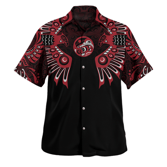 Eagle Spirit Animal Northwest Pacific Native American Hawaiian Shirt - Wonder Print Shop