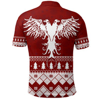 Albanian Eagle Simple Style Christmas Pattern Polo Shirt - Wonder Print Shop