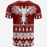 Albanian Eagle Simple Style Christmas Pattern T Shirt - Wonder Print Shop