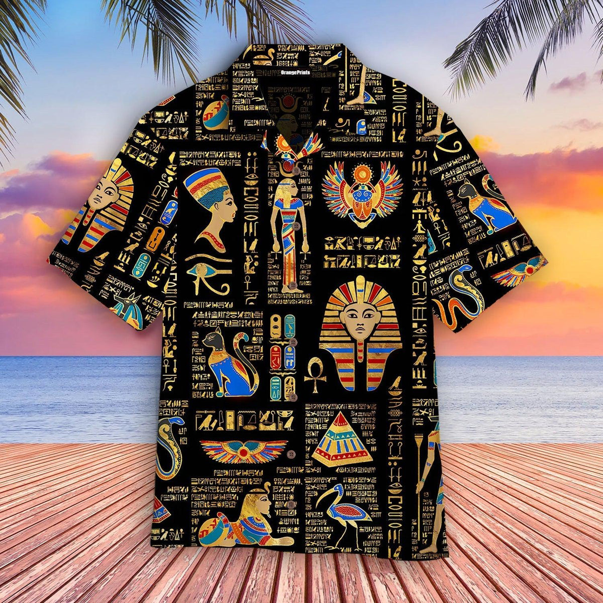 Egyptian Hawaiian Shirt - Wonder Print Shop