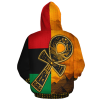 African Hoodie Egyptian Ankh Haft Hoodie - Wonder Print Shop