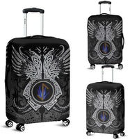 Viking Luggage Cover - Eihwaz Rune, Raven Tattoo RLT12 - Wonder Print Shop