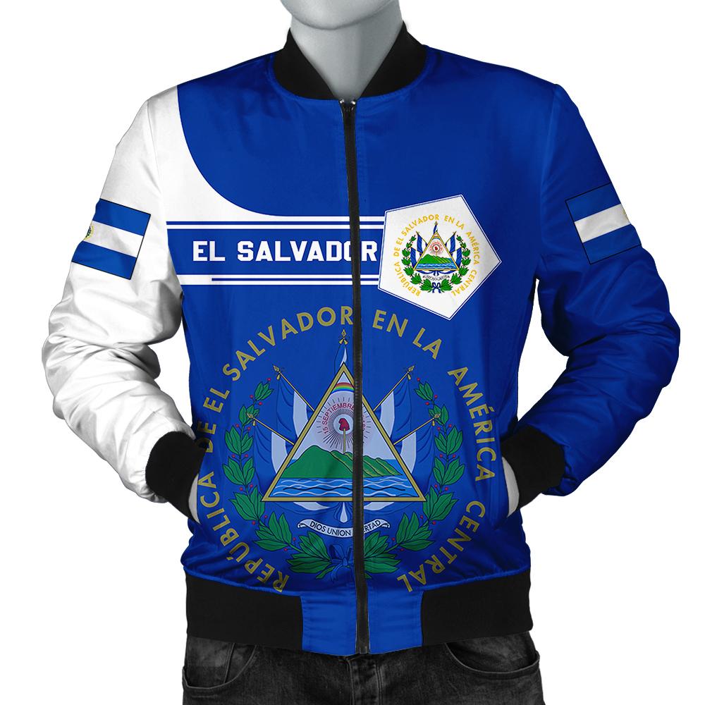 el-salvador-coat-of-arms-men-bomber-jacket-simple-style