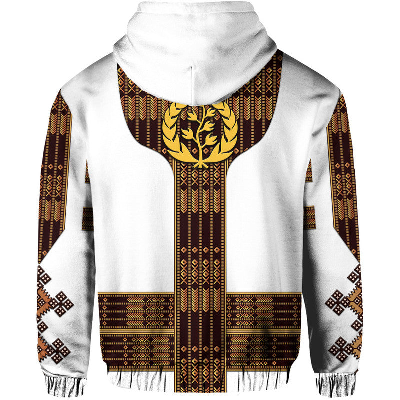 Eritrea Hoodie Fancy Tibeb Vibes White LT8 - Wonder Print Shop