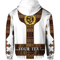 Custom Eritrea Hoodie Fancy Tibeb Vibes White LT8 - Wonder Print Shop