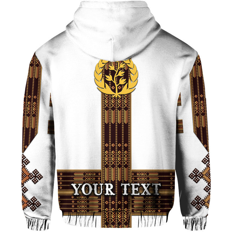 Custom Eritrea Hoodie Fancy Tibeb Vibes NO.1 Ver White LT8 - Wonder Print Shop