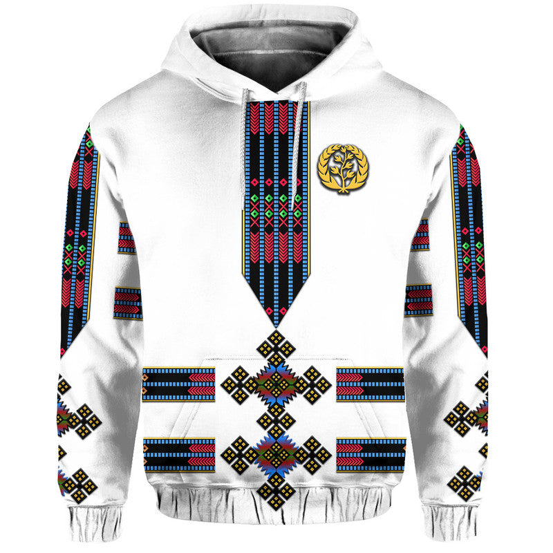 Custom Eritrea Hoodie Fancy Tibeb Vibes NO.1 Ver Flag Style LT8 - Wonder Print Shop