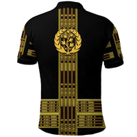 Eritrea Polo Shirt Fancy Simple Tibeb Style Black LT8 - Wonder Print Shop