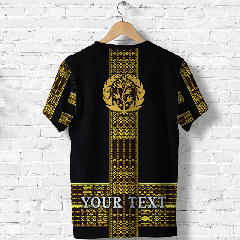 Custom Eritrea T Shirt Fancy Tibeb Vibes NO.1 Ver Black LT8 - Wonder Print Shop