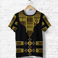 Custom Eritrea T Shirt Fancy Tibeb Vibes Black LT8 - Wonder Print Shop