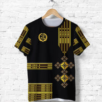 Custom Eritrea T Shirt Fancy Simple Tibeb Style Black LT8 - Wonder Print Shop