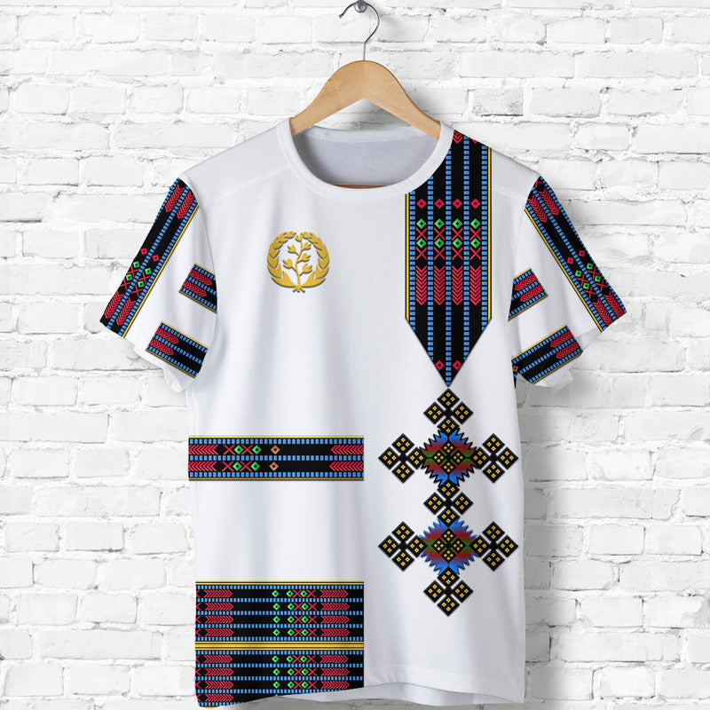 Eritrea T Shirt Fancy Simple Tibeb Style Flag Style LT8 - Wonder Print Shop