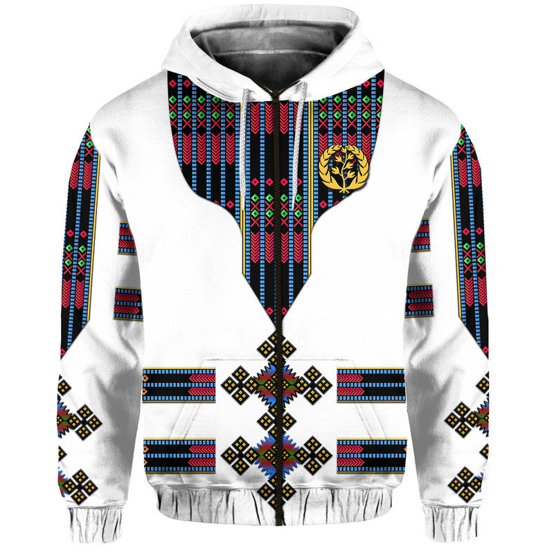 Eritrea Hoodie Fancy Tibeb Vibes Flag Style LT8 - Wonder Print Shop