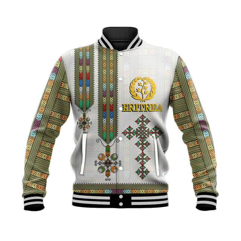 (Custom Personalised) Eritrea Baseball Jacket Flag Of Eritrean Tibeb Style LT9 - Wonder Print Shop