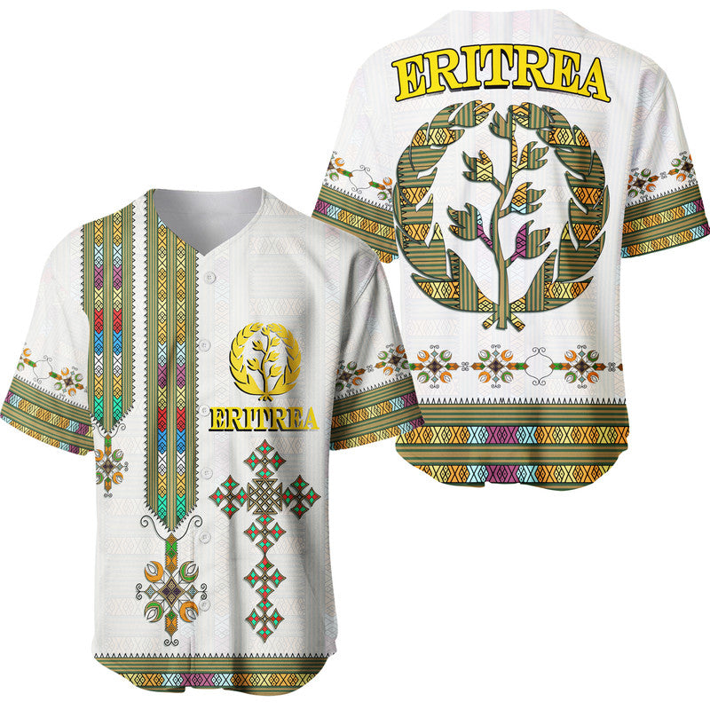 Eritrea Baseball Jersey Flag Of Eritrean Tibeb Style LT9 - Wonder Print Shop