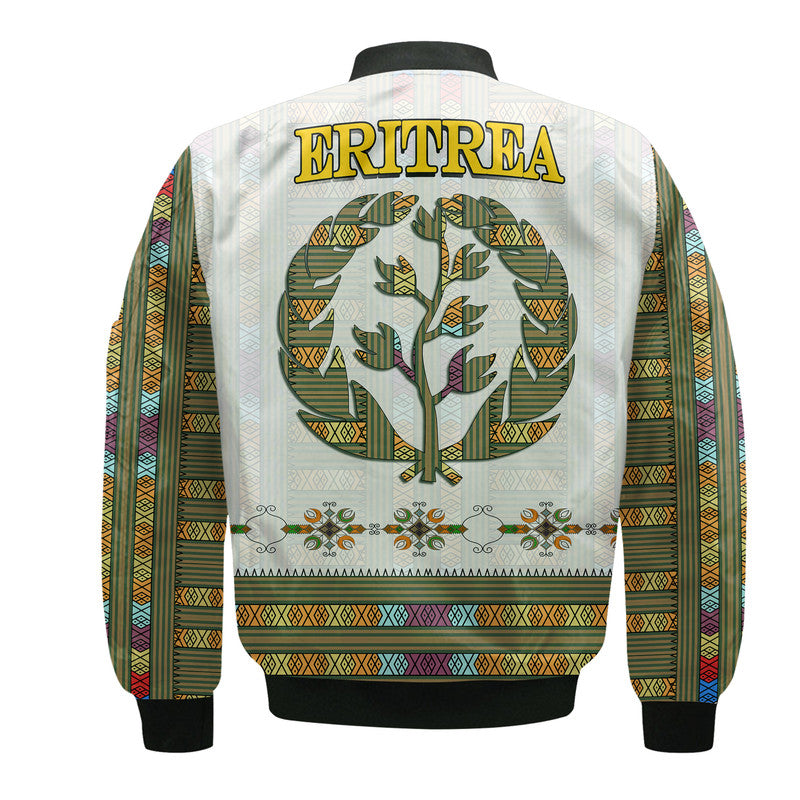 Eritrea Bomber Jacket Flag Of Eritrean Tibeb Style LT9 - Wonder Print Shop
