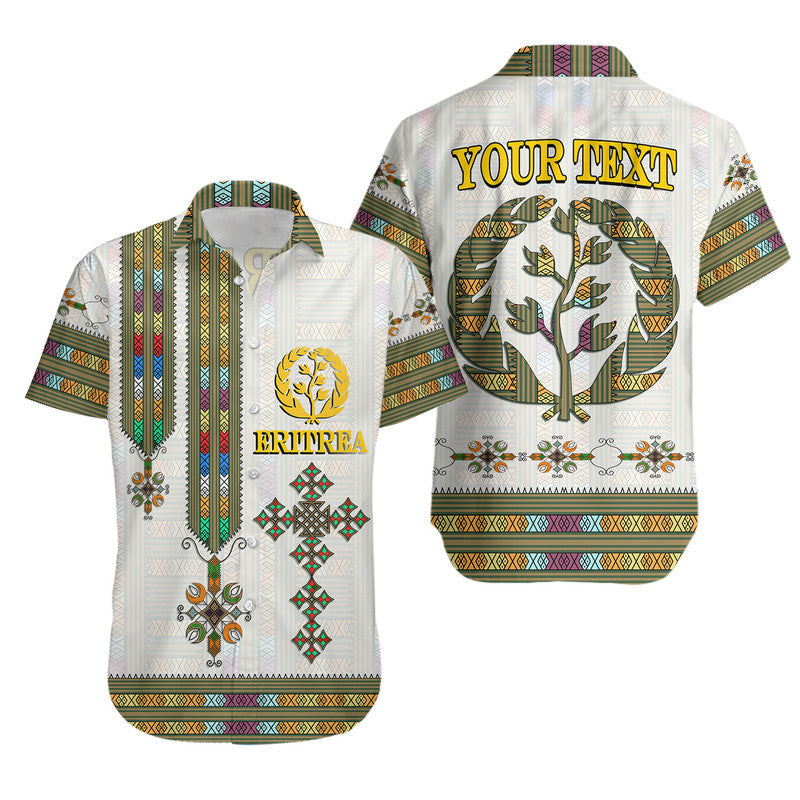 (Custom Personalised) Eritrea Hawaiian Shirt Flag Of Eritrean Tibeb Style - Wonder Print Shop